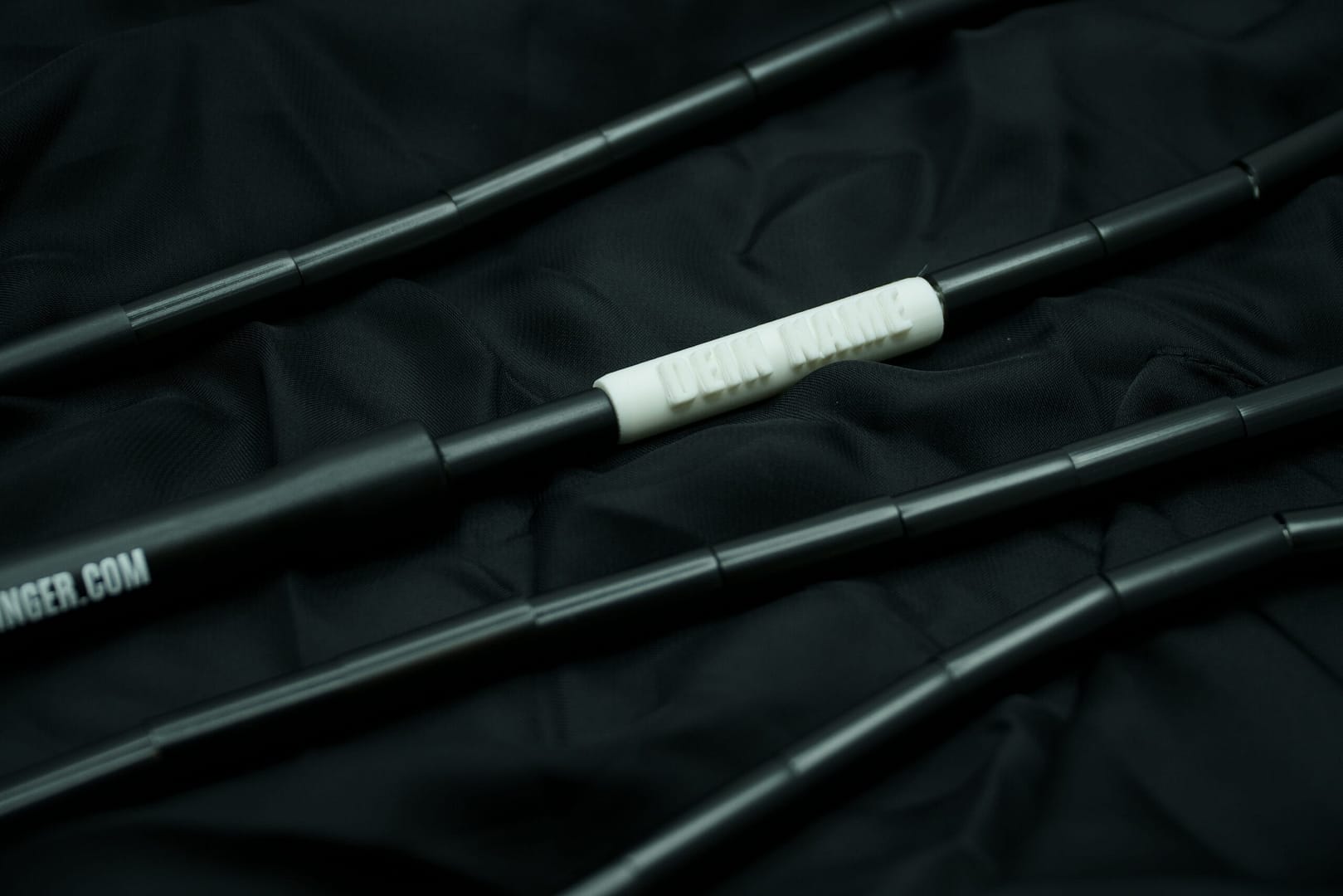 Jump Rope Name Tag für Beaded Rope Weiss/Schwarz – Bild 2