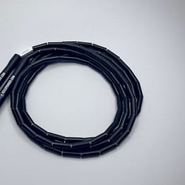 Beaded Rope PHAT CARBONBLACK White Cord 5mm Freestyle Jumprope