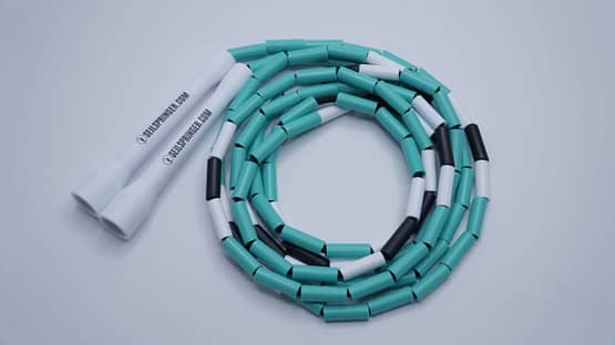 Beaded Rope PEPPERMINT 4mm -NEUE VERSION- Freestyle Jumprope