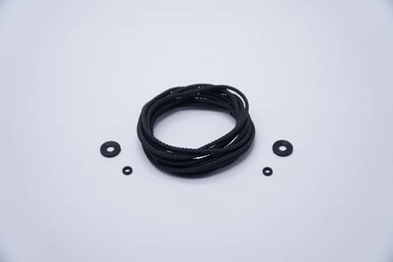 Beaded Jumprope Ersatz Seil 3mm - BLACK