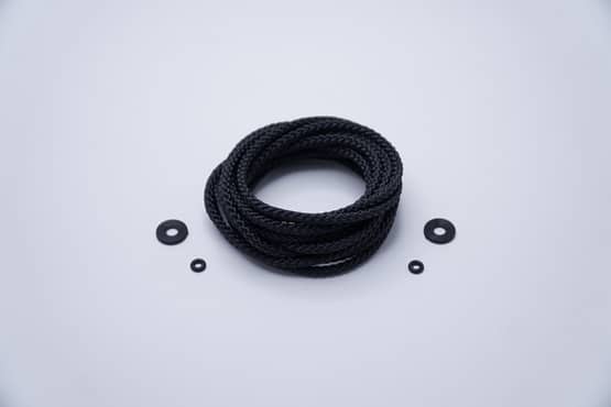 Beaded Jumprope Ersatz Seil 4 mm - BLACK