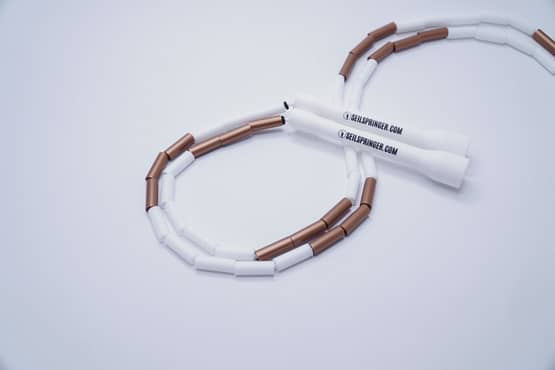Beaded Jumprope Gold Edition WHITE GOLD 3mm