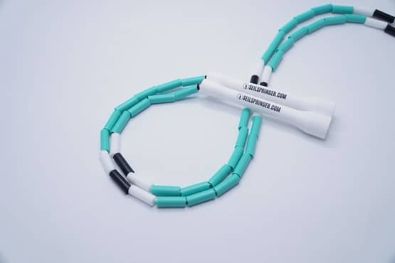 Beaded Rope PEPPERMINT 4mm -NEUE VERSION- Freestyle Jumprope – Bild 2