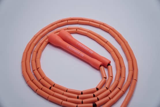 Beaded Rope NEON ORANGE 4mm Freestyle Jumprope