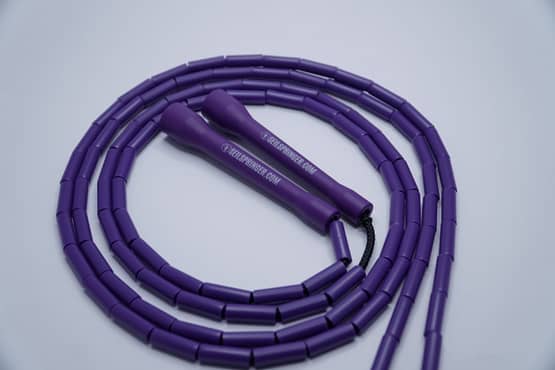 Beaded Rope DEEP PURPLE 4mm Freestyle Jumprope