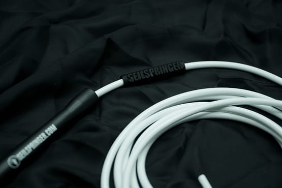 Jump Rope Name Tag für PVC Rope Weiss/Schwarz – Bild 2