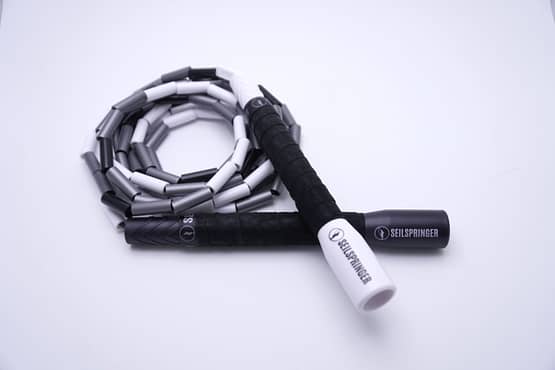 BEADED FLOW - Black White Silver GT Freestyle Rope