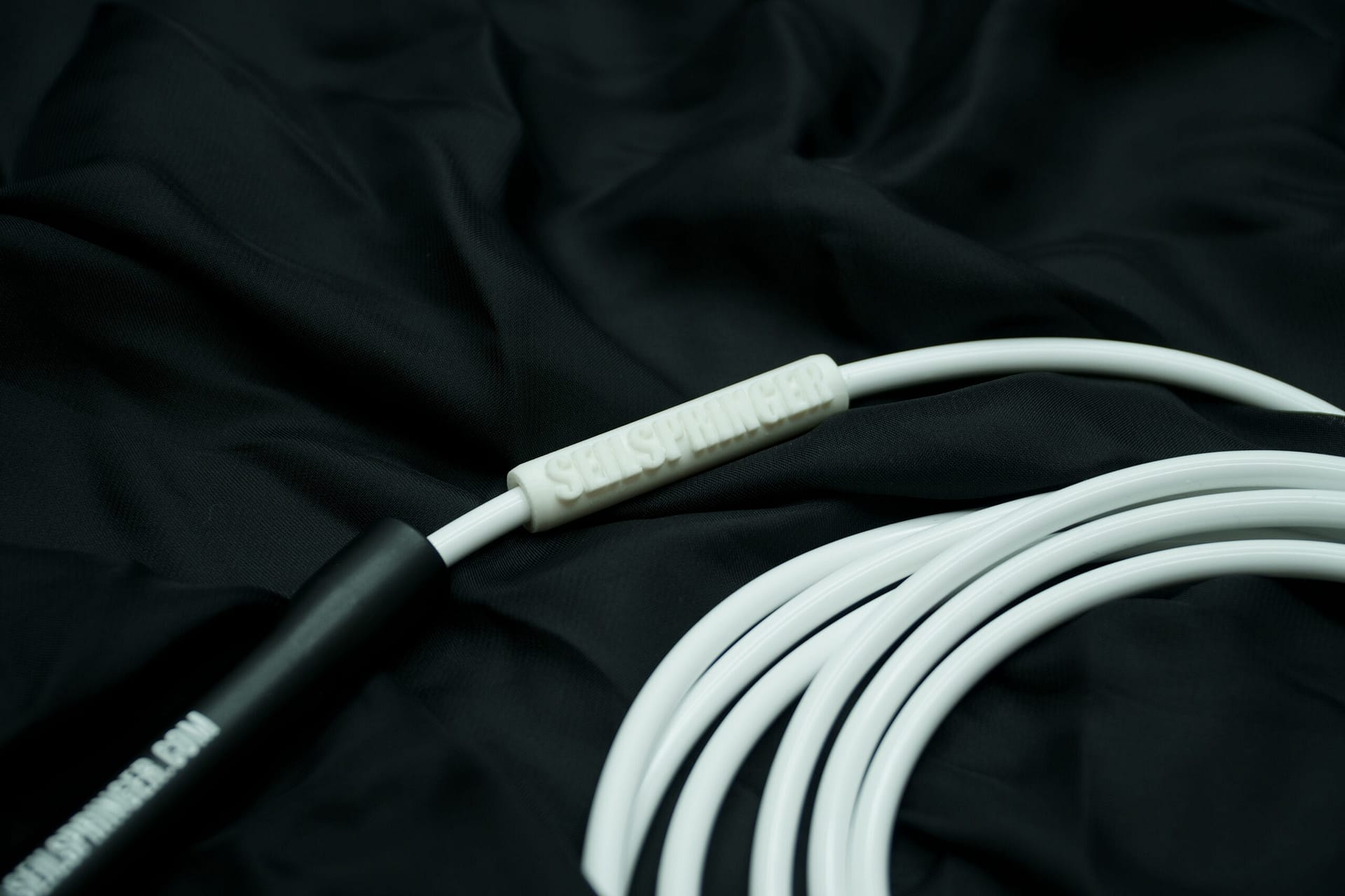 Jump Rope Name Tag für PVC Rope Weiss/Schwarz